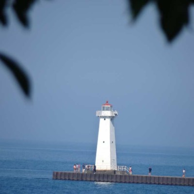 The new lighthouse at the end of the pier